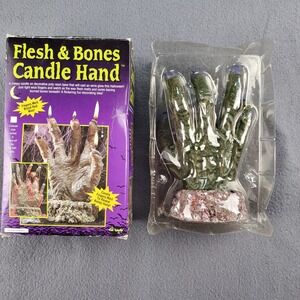 Flesh & Bones Candle Hand Halloween Decor, Open‎ box
